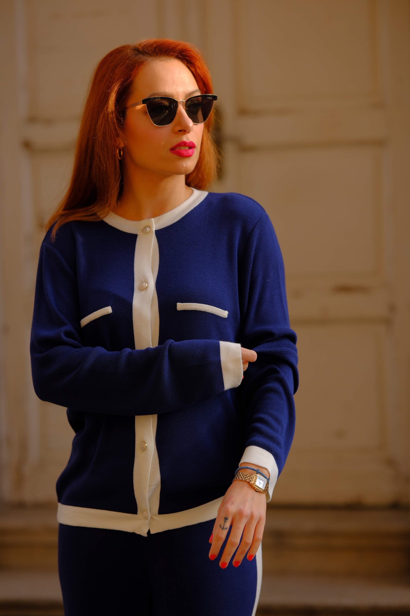 Ženski džemper od viskoze na kopčanje