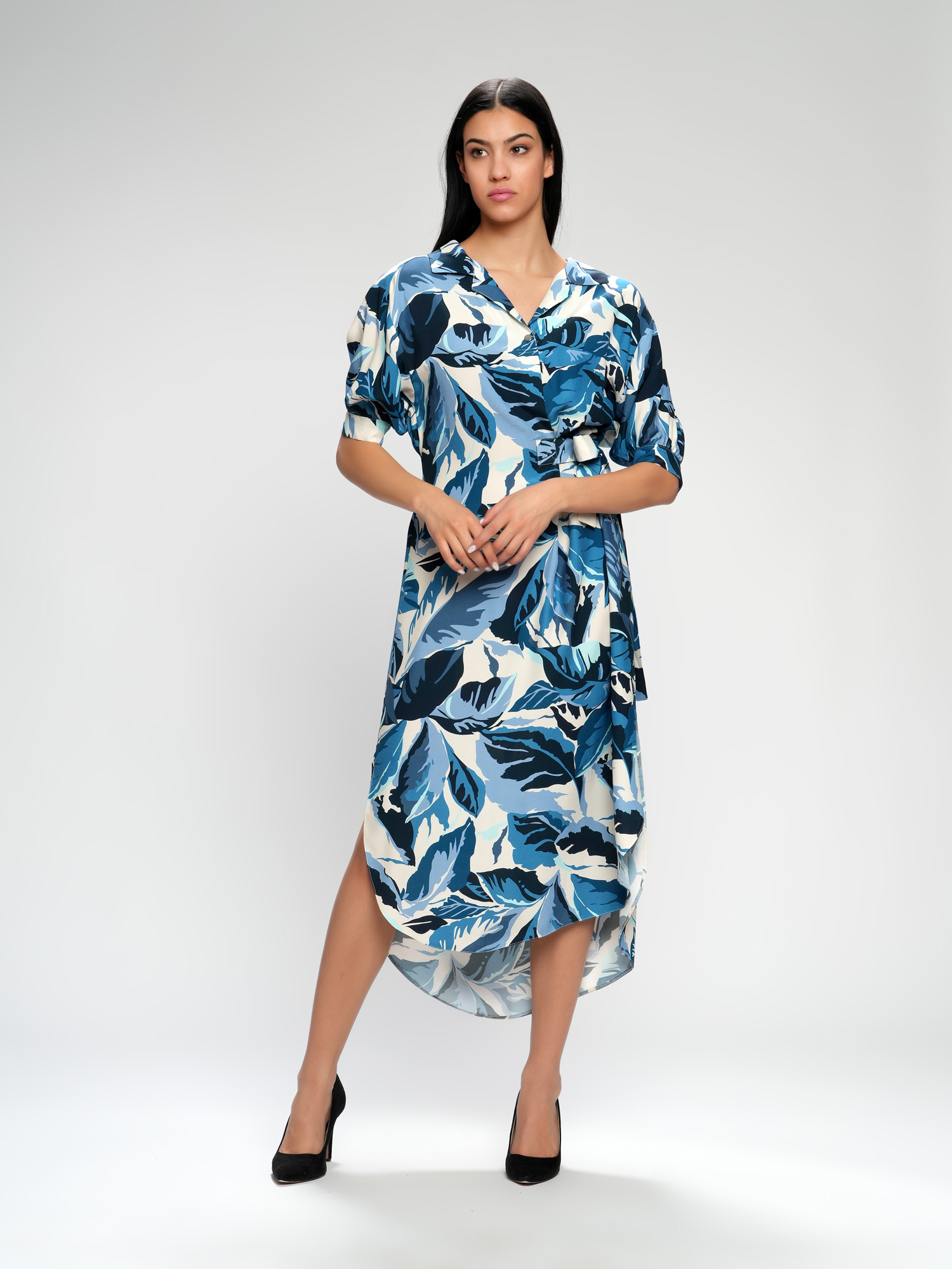 Haljina od viskoze asimetrične dužine