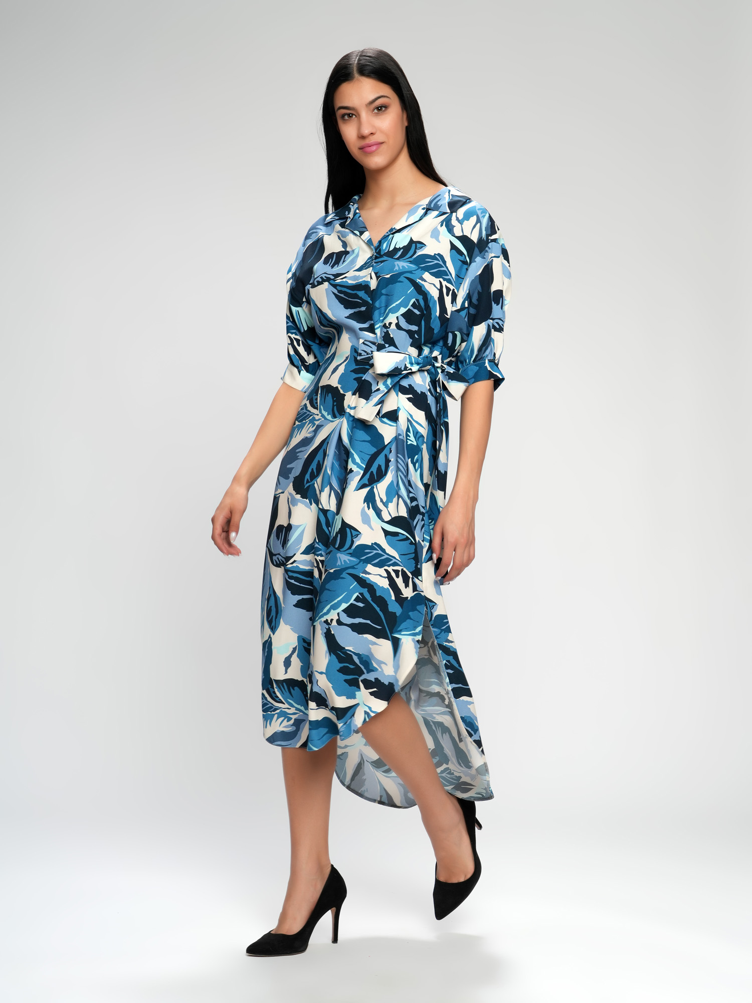 Haljina od viskoze asimetrične dužine