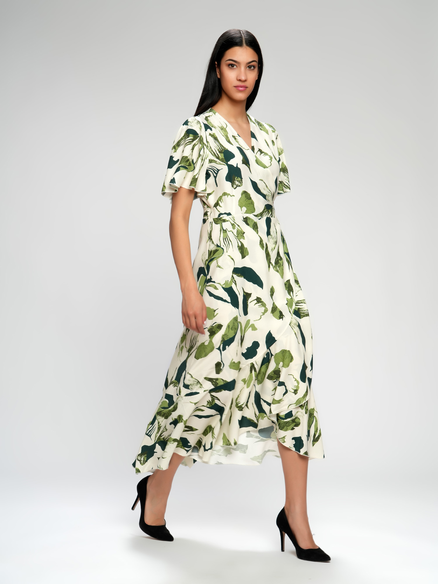 Haljina od viskoze na vezivanje