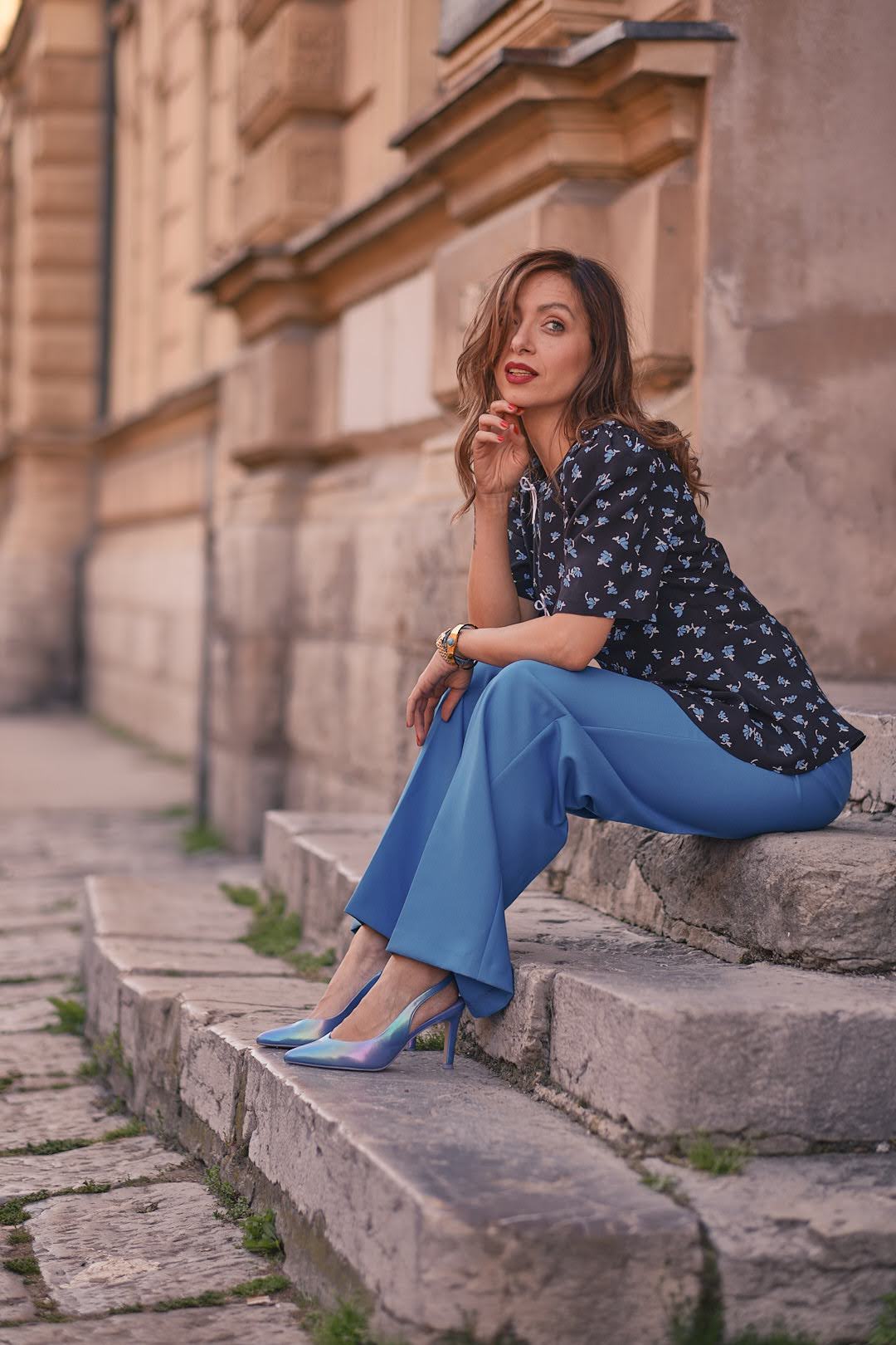 Ženska bluza od viskoze sa mašnicama